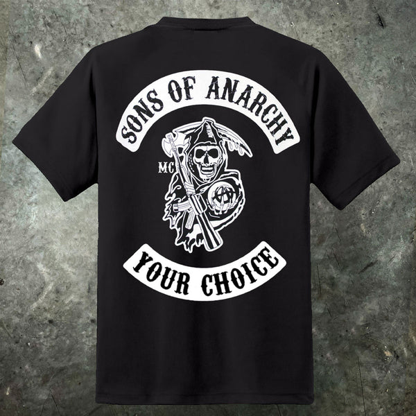 Sons Anarchy CUSTOM CHARTER Reaper Patch T-Shirt