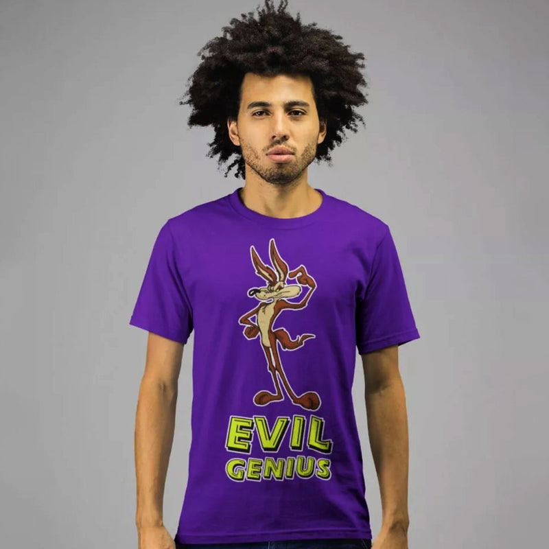 Wile E. Coyote Evil Genius Mens T Shirt