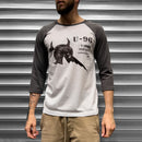 Das Boot Raglan Laughing Sawfish T Shirt - Digital Pharaoh UK