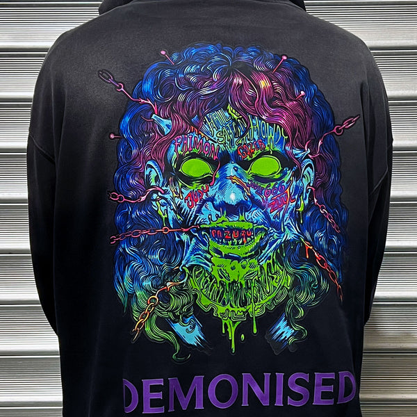 Regan Demonised Cyber Mens Hoodie