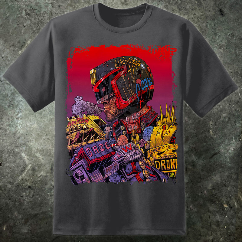 Richter Dredd Stallone Artwork T Shirt – Herren
