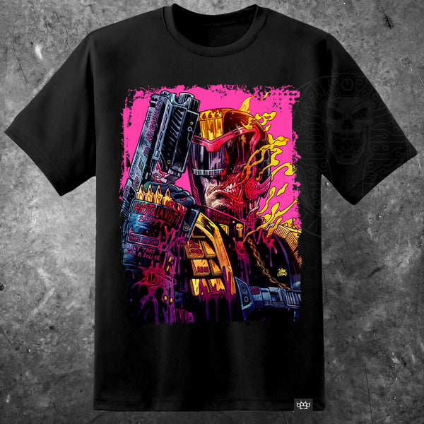 Judge Dredd X Cybernosferatu T Shirt - Digital Pharaoh UK