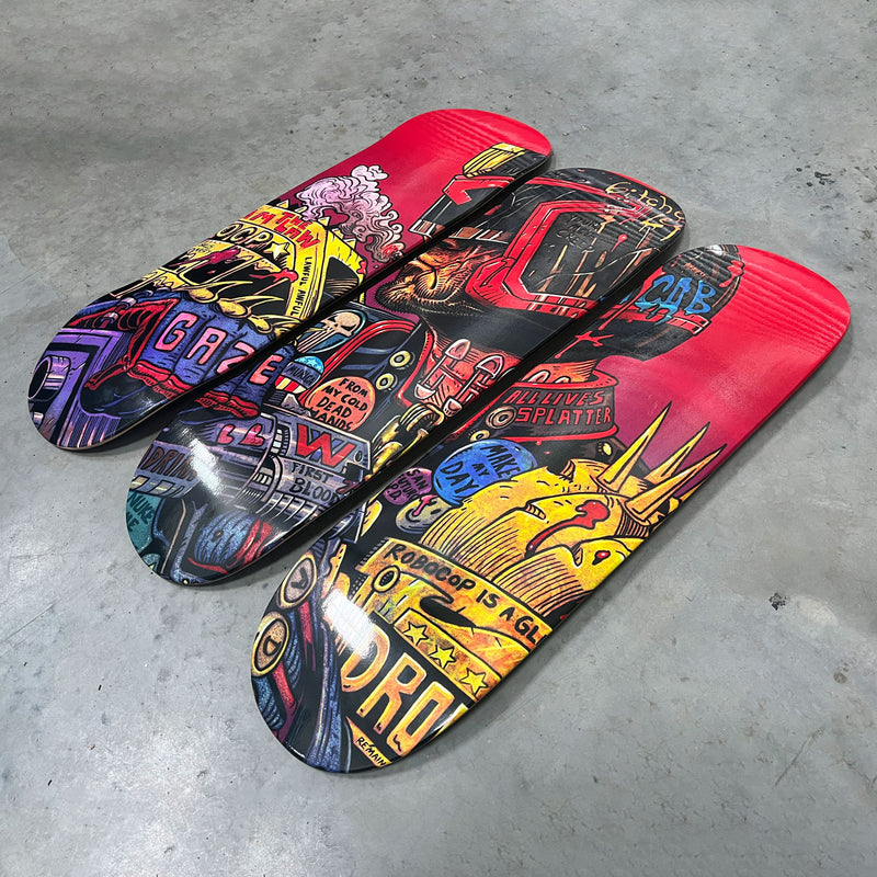 Judge Dredd Skateboard Artwork - Digital Pharaoh UK
