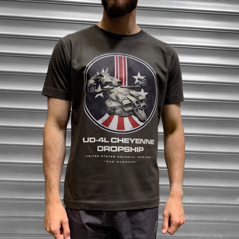 Aliens UD-4L Cheyenne Dropship Mens T Shirt - Digital Pharaoh UK