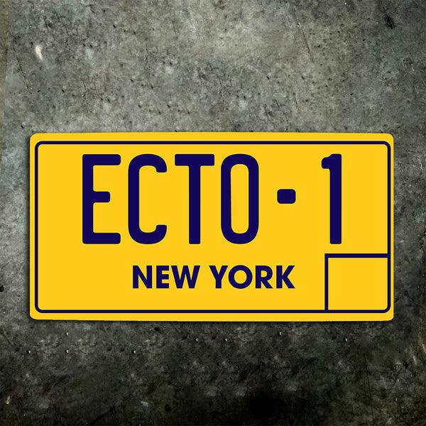 Ghostbusters Ecto 1 Number Plate