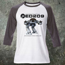 ED209 Herren-T-Shirt im Robocop-Raglan-Stil
