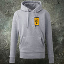 Hans turnering broderad patch hoodie