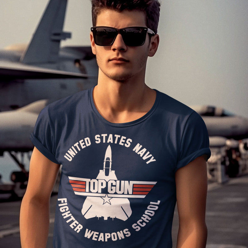 Spitzengewehr-Kämpfer-Waffen-Schult-shirt