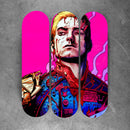 Les illustrations des garçons homelander skatedeck