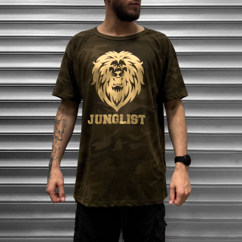 Junglist Gold - Drum & Base DnB T Shirt - Digital Pharaoh UK