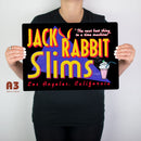 Pulp Fiction Jack Rabbit Slims Metal Poster