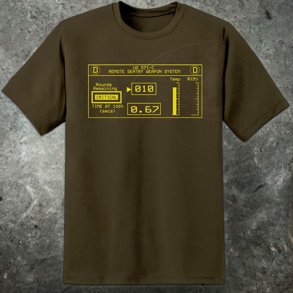 Aliens Sentry Gun UI T-Shirt