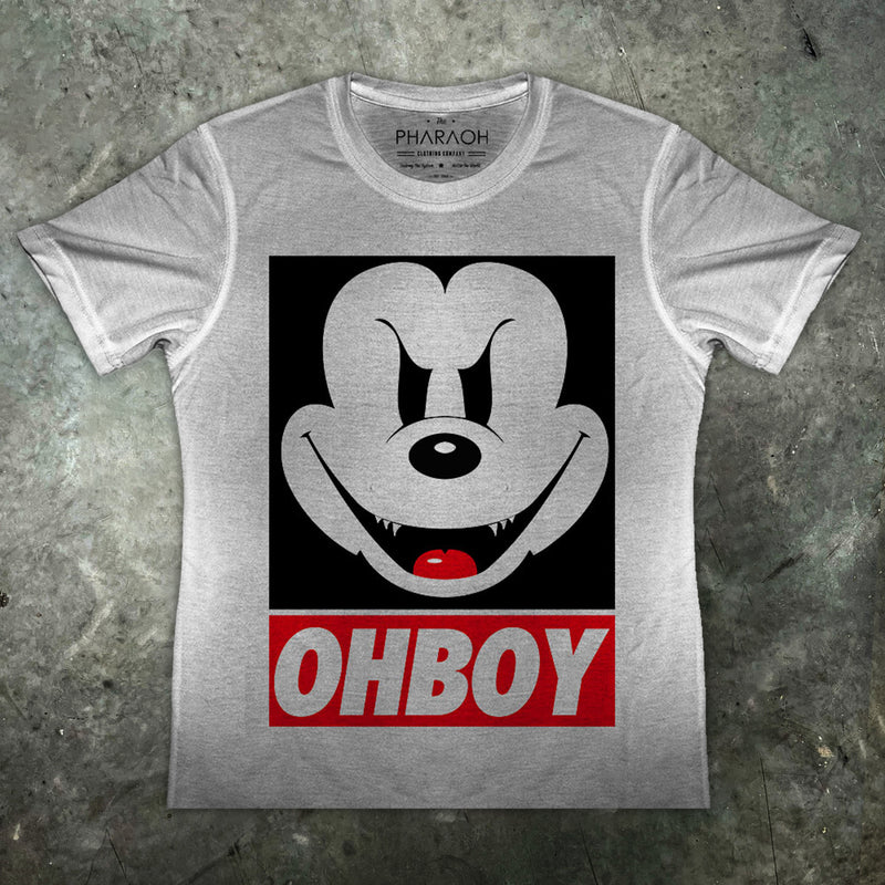 Schlechtes Mickey Mouse scherzt OH-JUNGEN-T-Shirt