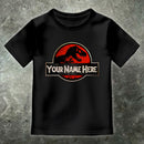 Barnanpassade Jurassic Park Name T -shirt