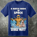 George McFly-Match gemacht im Raum-Buch-T-Shirt