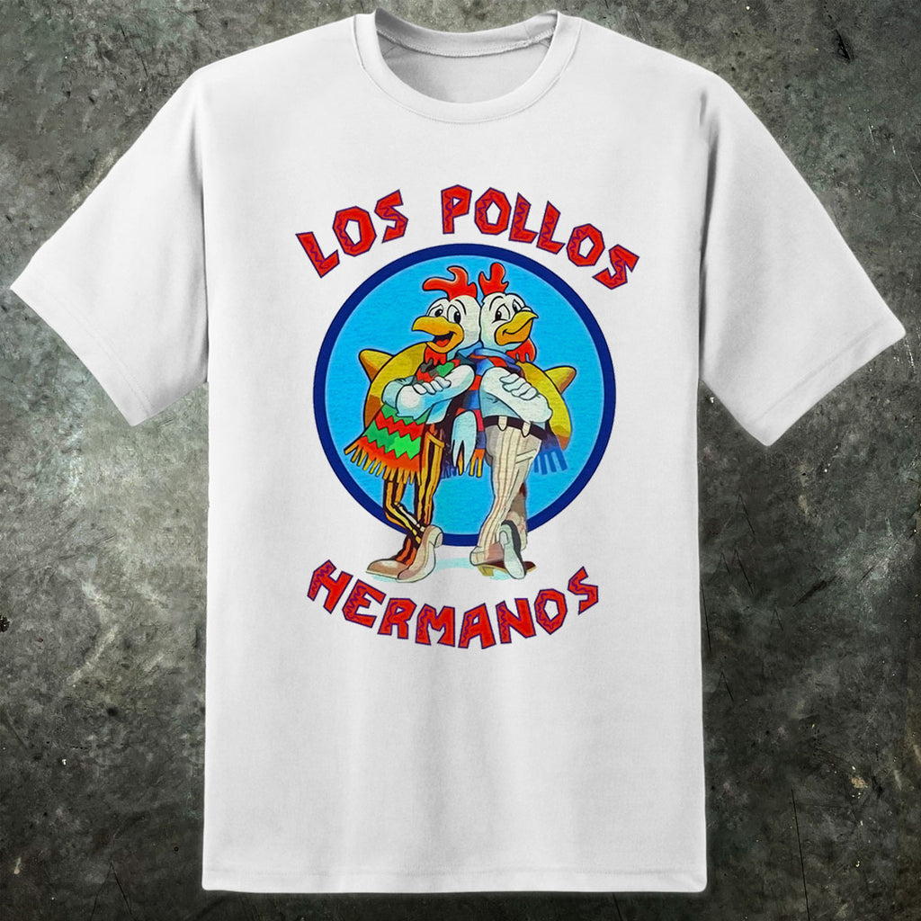 Camiseta Hombre Los Pollos Hermanos - 100% Algodón, Estampado DTG, Diseño Divertido De Breaking Bad, Tallas Variadas