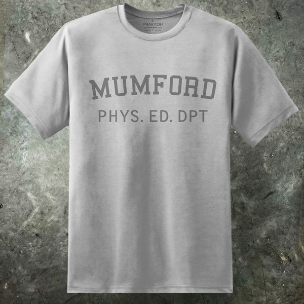 mumford phys. ed dept t shirt