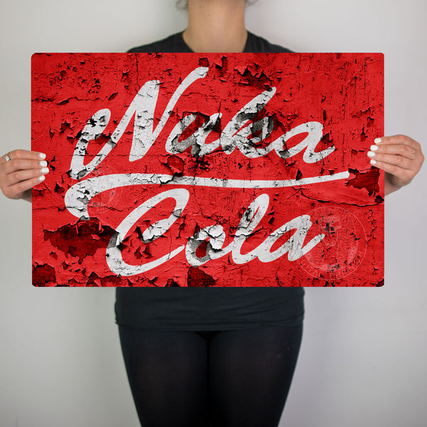 Nuka Cola Fallout Inspired Metal Sign - Digital Pharaoh UK