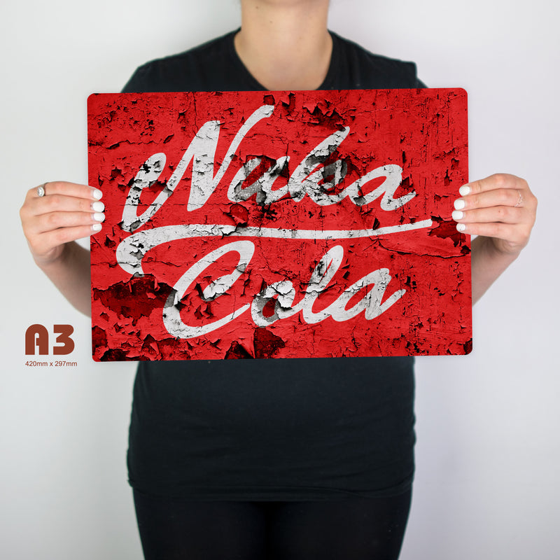 Nuka Cola Fallout Inspired Metal Sign - Digital Pharaoh UK