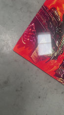 Terminator ognia cybernosferatu metalowy plakat