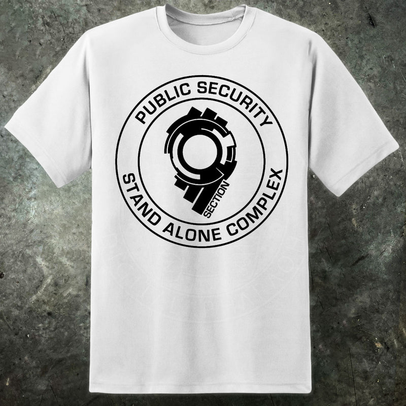 Geist im Shell-vollen Logo-SAC-T-Shirt