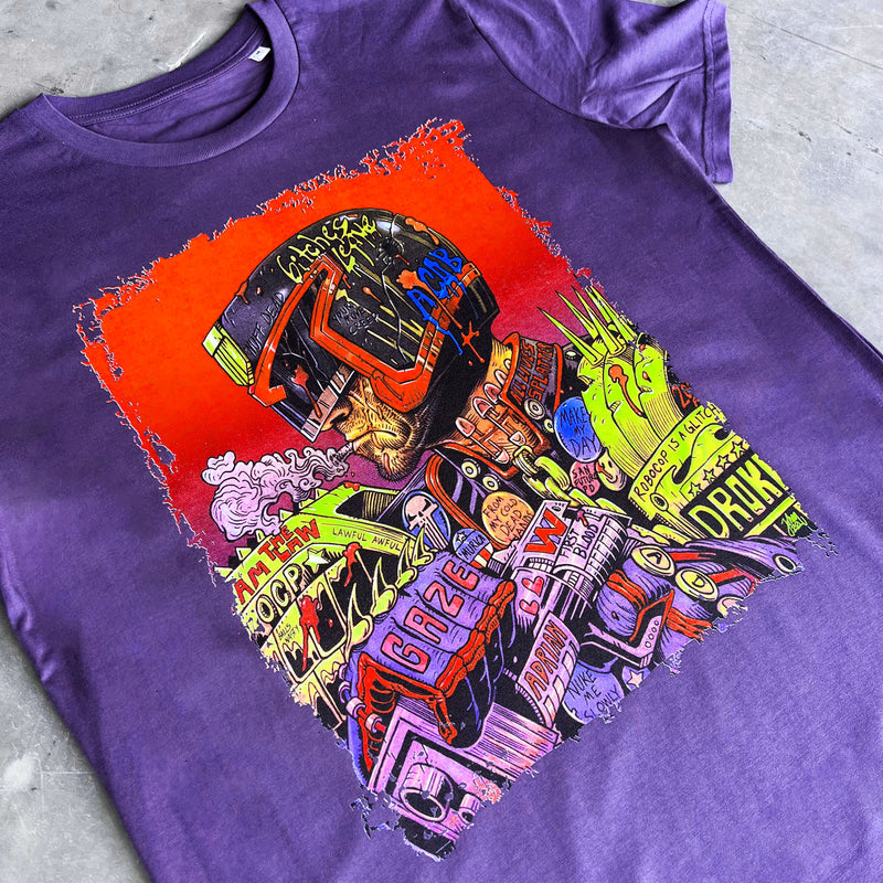 Judge Dredd Cybernosferatu Artwork T Shirt