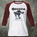 ED209 Herren-T-Shirt im Robocop-Raglan-Stil