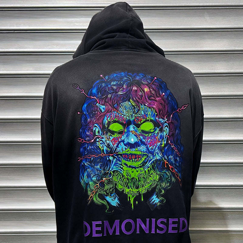 Regan Demonised Cyber Mens Hoodie