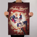 Fallout nuka cola disfruta del letrero de metal de viaje