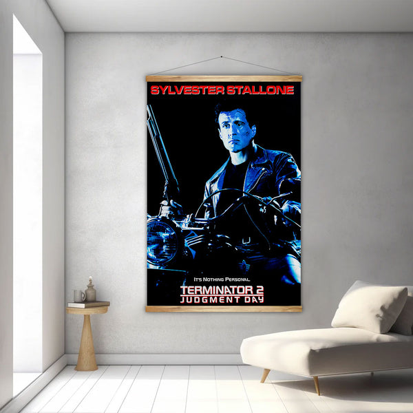 Sylvester Stallone Terminator 2 Canvas Poster