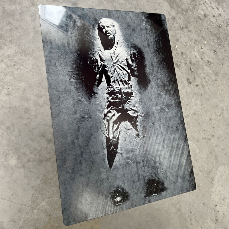 Star Wars Inspired Han Solo in Carbonite Metal Poster