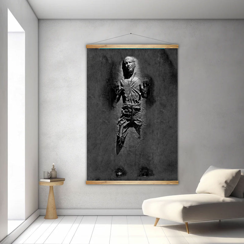 Han Solo in Carbonite-Leinwand-Wandposter