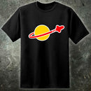T-shirt du logo de l'espace rétro