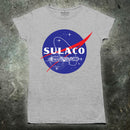NASA -stil sulaco -logotyp kvinnors t -shirt