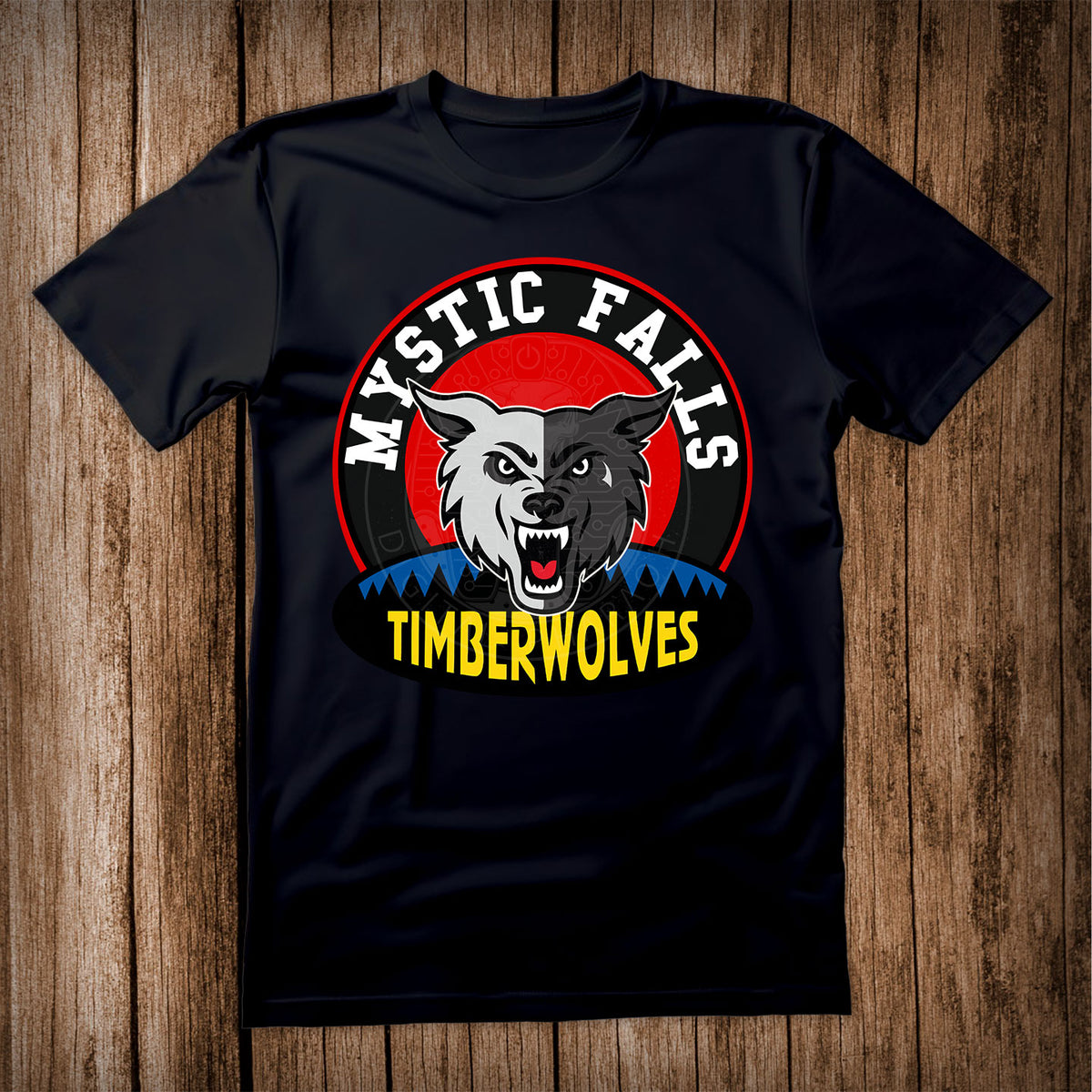 Vampire Diaries Mystic Falls Timberwolves T Shirt