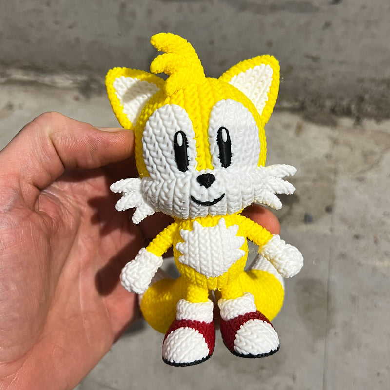 Tails Knitted Style Mini Figure