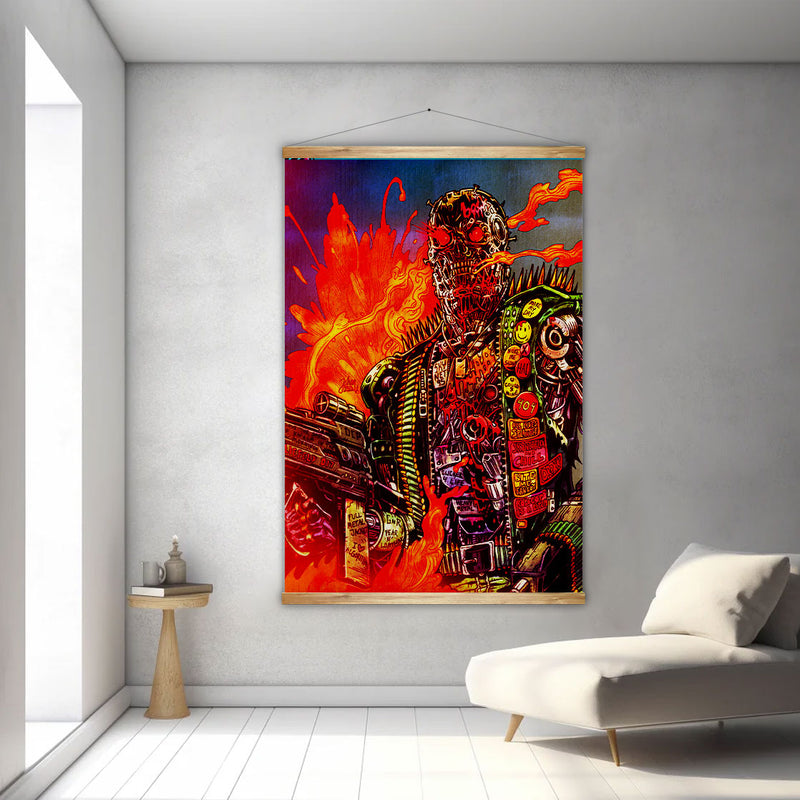 Terminator T800 (Fire) Canvas Artwork