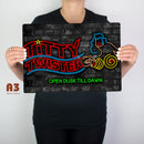 Het titty twister -bar metalen teken