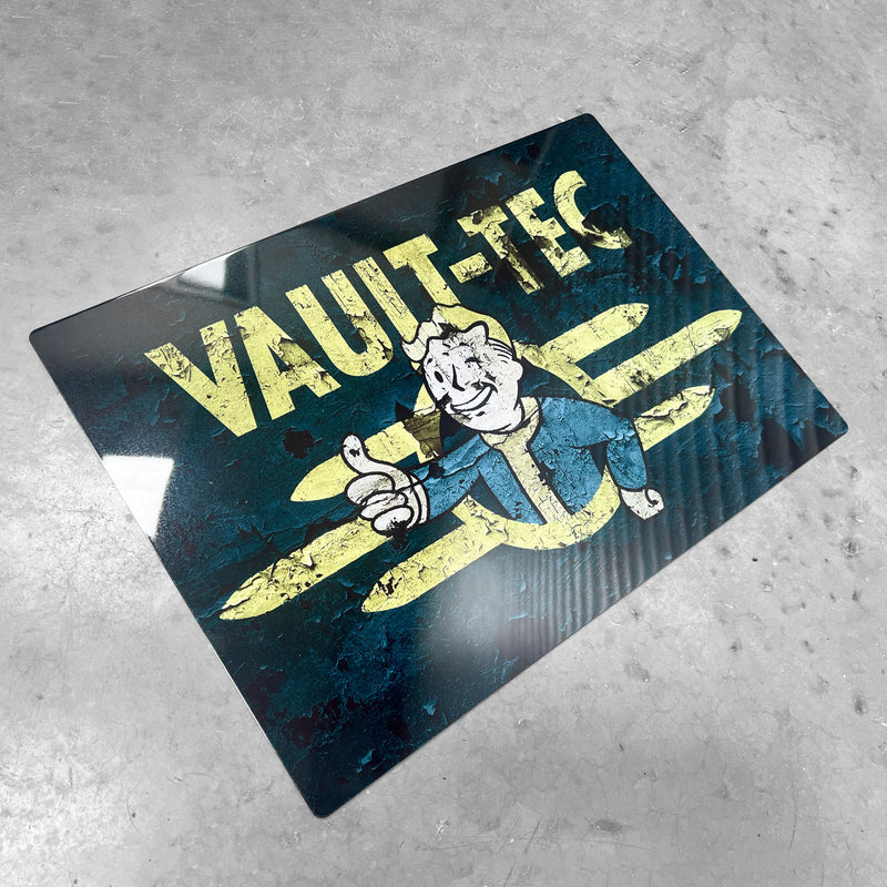Vault Inplace Sign Vault - Tec Fallout Inspired Metal Sign