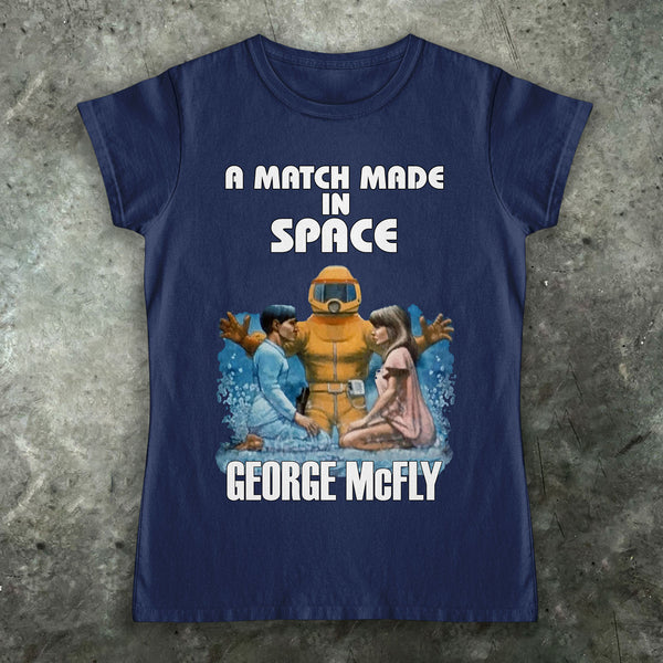 George McFly-Match gemacht im Raum-Buch-T-Shirt