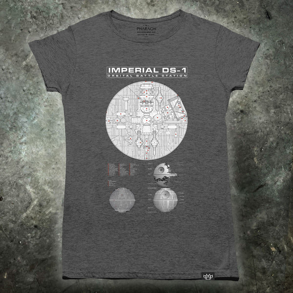 Star Wars Inspired Death Star Plans Womens T Shirt