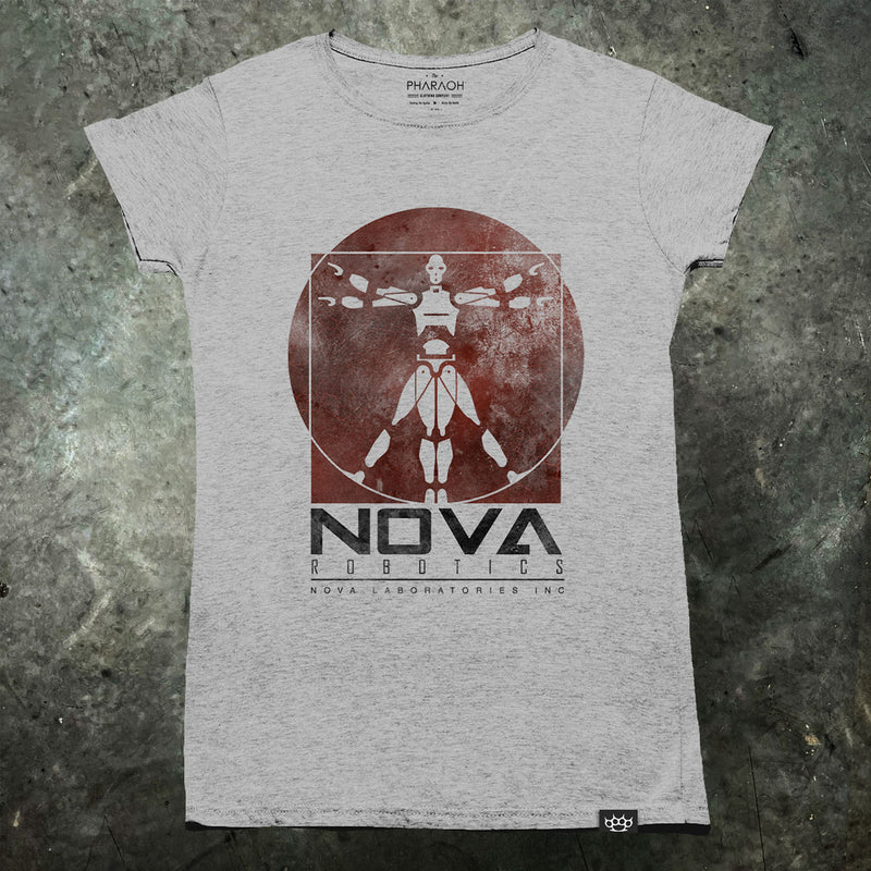 Das T-Shirt der Kurzschluss-Nova-Robotik-Frauen