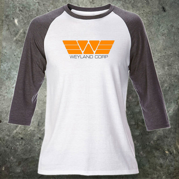 Aliens Weyland Corp Logo Raglan T Shirt - Digital Pharaoh UK