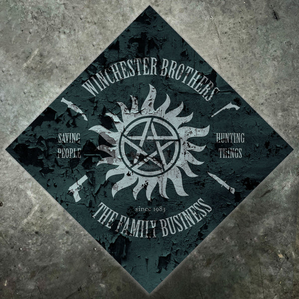 Supernatural Winchester Brothers Metal Sign