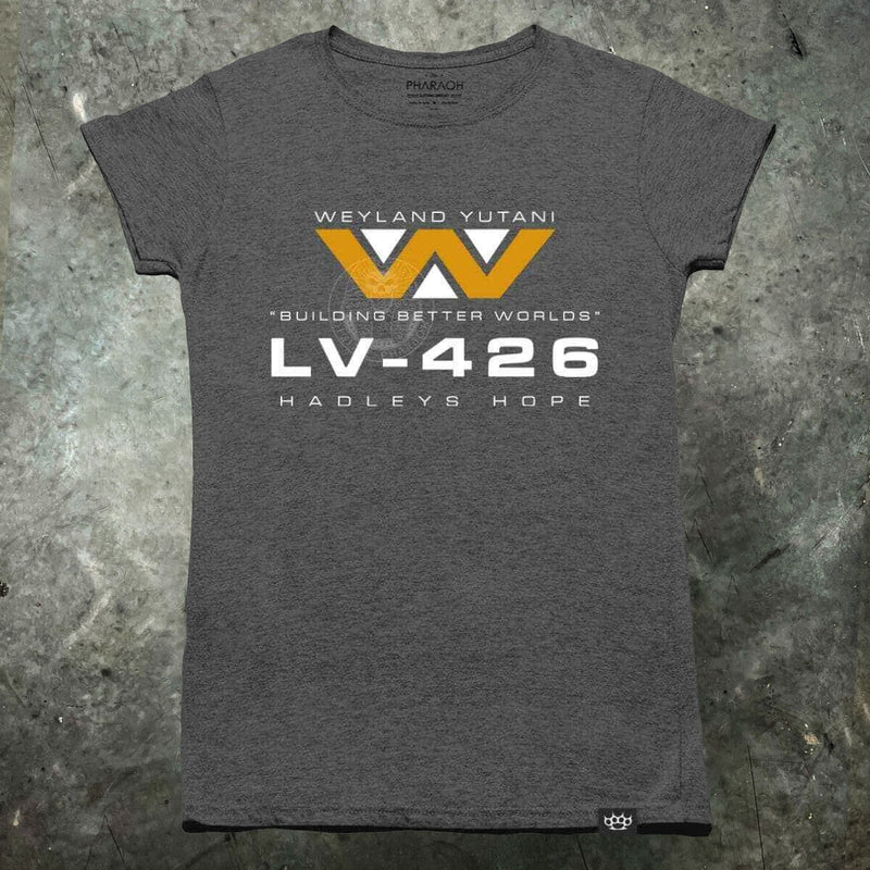 Aliens LV426 Weyland Yutani Colonist Womens T Shirt - Digital Pharaoh UK