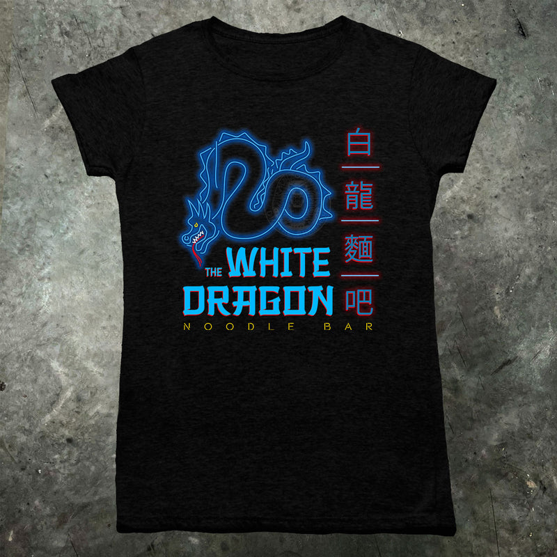 Das T-Shirt der Bladerunner-Drache-Nudel-Bar-Frauen