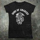 Sons of Anarchia inspirowana koszulą żniwiarzy damskich