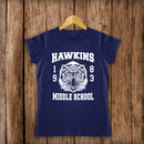 Womens Hawkins Middle School Stranger Things T -shirt