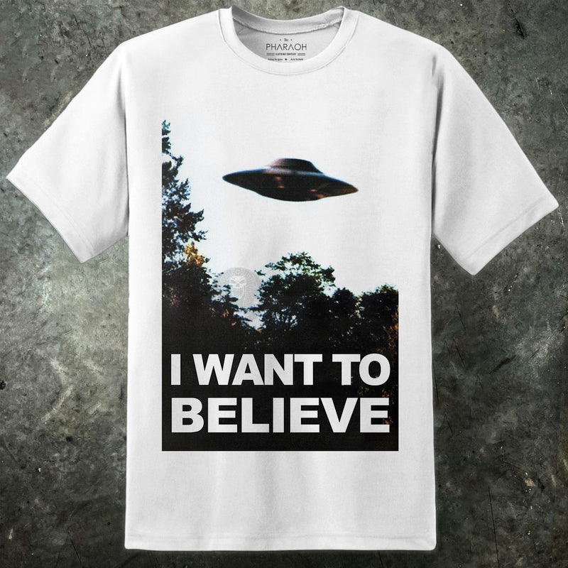 X Files "I Want To Believe" Office Poster T Shirt