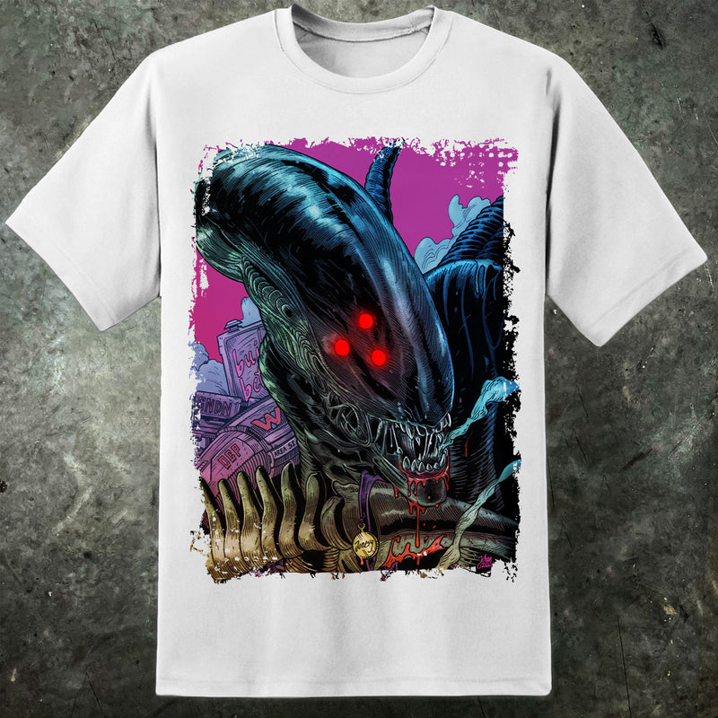 Aliens Xenomorph Cybernosferatu T Shirt - Digital Pharaoh UK